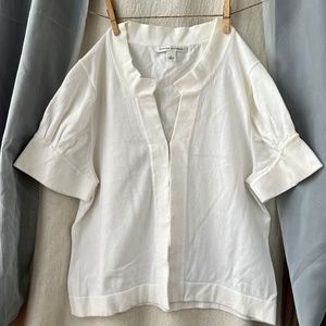 Banana Republic 100% Cotton Short Sleeve Cropped Sweater. Large